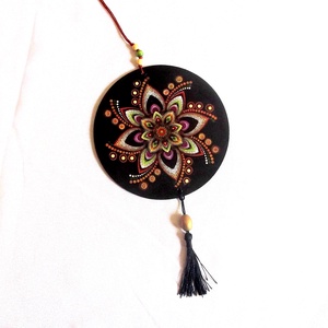 ornament pe lemn mandala 40966 - accesorii locuință - accesorii pentru decorat casa - decorațiuni de pereți, decorațiuni suspendate - decorațiuni suspendate - Artynos.ro