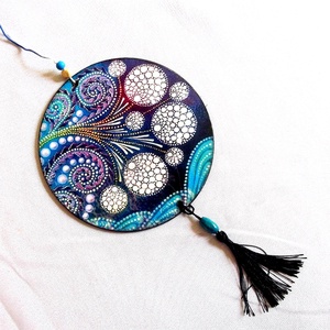 ornament pe lemn mandala 40967 - accesorii locuință - accesorii pentru decorat casa - decorațiuni de pereți, decorațiuni suspendate - decorațiuni suspendate - Artynos.ro