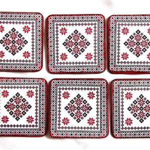 suporturi pahare motiv traditional 45214, Accesorii locuință, Accesorii pentru echipamente de bucătărie, Accesorii de servire, Suporturi pahare, Decoupage, transfer și tehnici șervețel, ARTYNOS