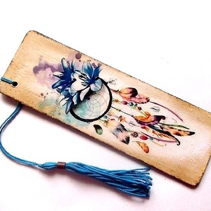 semn de carte Dreamcatcher 38529, Cărți și creații cu tematică muzicală, cadouri, Semn de carte, Decoupage, transfer și tehnici șervețel, ARTYNOS