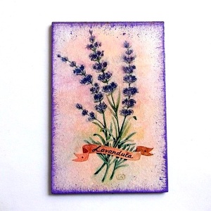 magnet frigider lavanda 36335, Accesorii locuință, Accesorii pentru echipamente de bucătărie, Decorații de bucătărie, Magneți de frigider, Decoupage, transfer și tehnici șervețel, ARTYNOS