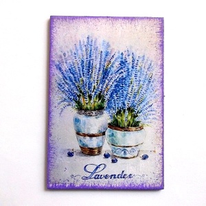 magnet frigider lavanda 36336, Accesorii locuință, Accesorii pentru echipamente de bucătărie, Decorații de bucătărie, Magneți de frigider, Decoupage, transfer și tehnici șervețel, ARTYNOS