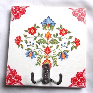 cuier lemn cu motiv traditional 32917, Casă & Stil de viață, Accesorii pentru decorat casa, Decorațiuni de pereți, decorațiuni suspendate, Decorațiuni suspendate, Decoupage, transfer și tehnici șervețel, ARTYNOS