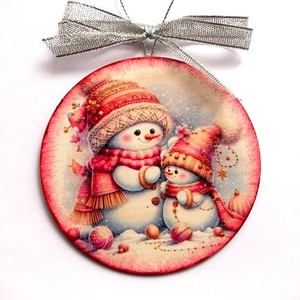 glob pe lemn cu mos craciun 47239, Accesorii de Crăciun, Decorațiuni de Advent, Decor fereastră de Advent, Decoupage, transfer și tehnici șervețel, ARTYNOS