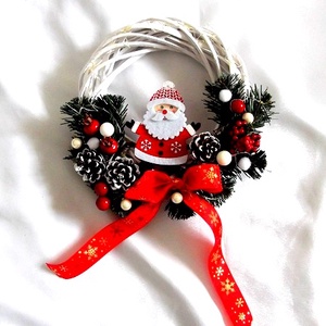 coronita de craciun 47703 - accesorii de crăciun - decorațiuni de advent - decor de advent pentru usă - Artynos.ro