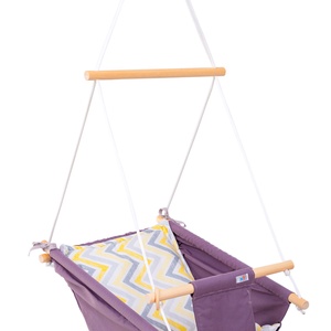 Leagăn Multifunctional Babyswing, Gri galben zig-zag - jucării și echipamente pentru copii - leagăne pentru bebeluși și copii - Artynos.ro