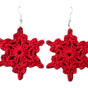 Cercei Snowflake - bijuterii - cercei - cercei și ornamente pentru urechi - Artynos.ro