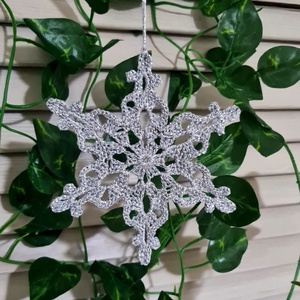 Ornament Craciun L-Snowflake - accesorii de crăciun - decorațiuni de crăciun de casă - decorațiuni pentru pomul de crăciun - Artynos.ro