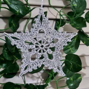 Ornament Craciun L-Snowflake - accesorii de crăciun - decorațiuni de crăciun de casă - decorațiuni pentru pomul de crăciun - Artynos.ro