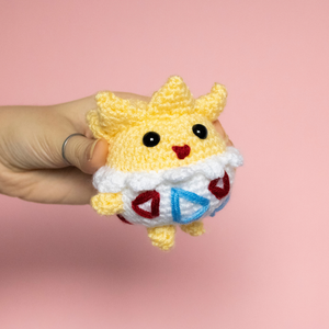 Jucarie Togepi mica - Pokemon crosetat  - jucării și echipamente pentru copii - jucării de pluș - figurine de pluș - Artynos.ro