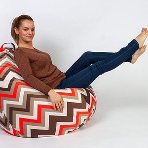 Fotoliu puf ZigZag Deven - accesorii locuință - mobilier artizanal - fotoliu puf bean bag - Artynos.ro