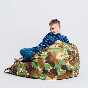 Fotoliu puf Military, Accesorii locuință, Mobilier artizanal, Fotoliu puf bean bag, Fotografie, grafică, desen, ilustrație, Cusătură, ARTYNOS