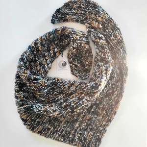 Earth Elegance Knitted Shawl - îmbrăcăminte și modă - eșarfe, pălării, șaluri - șaluri - Artynos.ro