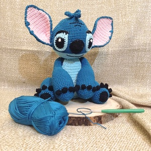 Stitch figură de croșetat - jucării și echipamente pentru copii - plușuri - personaje de basm din pluș - Artynos.ro