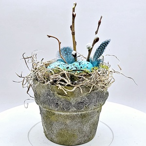 Robin's Nest - Ghiveci ornamental mini - casă & stil de viață - accesorii pentru decorat casa - decorațiuni de masă și decorațiuni pentru rafturi  - decorațiuni de masă - Artynos.ro