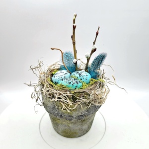 Robin's Nest - Ghiveci ornamental mini - casă & stil de viață - accesorii pentru decorat casa - decorațiuni de masă și decorațiuni pentru rafturi  - decorațiuni de masă - Artynos.ro