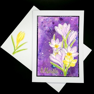 Crocus Fields - Felicitare 8 Martie unicat - Artynos.ro