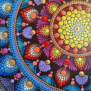 Tablou pictat Mandala - casă & stil de viață - accesorii pentru decorat casa - picturi murale - tablouri/picturi pe pânză - Artynos.ro