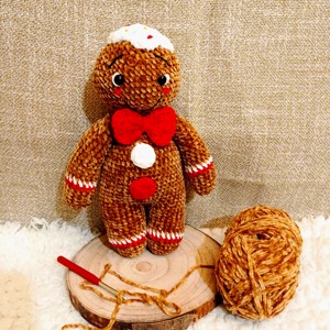 Croșetat păpușă cookie miere în fire chenille, Jucării și echipamente pentru copii, Jucării și accesorii pentru copii, Păpuși de joacă, Croșetat, ARTYNOS