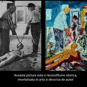 Dachau-- Pictură cu valoare Istorică unicat de S. Andrei (Noktys) - arte vizuale și accesorii  - picturi - pictură în ulei - Artynos.ro