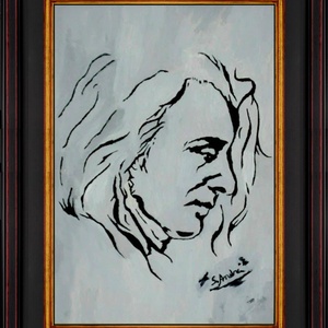 Frédéric Franois Chopin-Pictură unicat de S. Andrei (Noktys) - arte vizuale și accesorii  - picturi - pictură în ulei - Artynos.ro