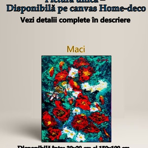 Maci Tablou Home-deco - în ediție deschisă, Arte vizuale și accesorii , Picturi, Pictură în ulei, Pictură, Altele, ARTYNOS