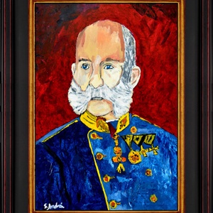 Împăratul-Pictură unicat de S. Andrei (Noktys) - arte vizuale și accesorii  - picturi - pictură în ulei - Artynos.ro