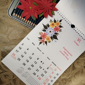 Calendar de perete 2024 Ganduri Pozitive  - casă & stil de viață - accesorii pentru decorat casa - decorațiuni de pereți, decorațiuni suspendate - calendar perete - Artynos.ro