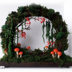 Decor ciuperci luminoase,  coroniță cu ciuperci, Moon Gate ciuperci luminoase  - casă & stil de viață - accesorii pentru decorat casa - suport de flori - coronițe decor - Artynos.ro