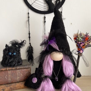 Gnom vrajitoare Keira, Decor Halloween, Accesorii locuință, Accesorii pentru decorat casa, Halloween - tot ce ai nevoie pentru petrecere!, Ornamente de Halloween, , ARTYNOS