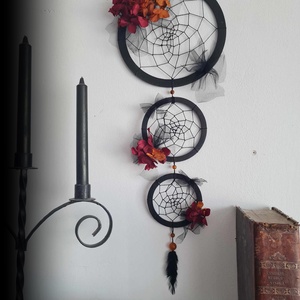 Decor de perete culori toamnă, Decor gotic-romantic, Dream catcher - casă & stil de viață - accesorii pentru decorat casa - decorațiuni de pereți, decorațiuni suspendate - capcană de vise - Artynos.ro