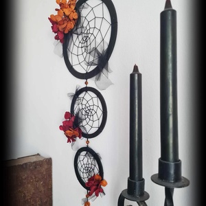 Decor de perete culori toamnă, Decor gotic-romantic, Dream catcher - casă & stil de viață - accesorii pentru decorat casa - decorațiuni de pereți, decorațiuni suspendate - capcană de vise - Artynos.ro