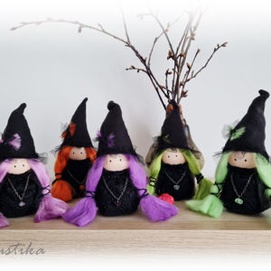 Mini vrajitoare, miniatura vrajitoare, Figurina vrajitoare Halloween, Accesorii locuință, Accesorii pentru decorat casa, Halloween - tot ce ai nevoie pentru petrecere!, Figurine Halloween, , ARTYNOS