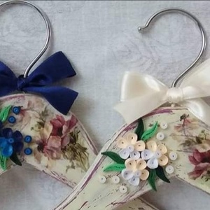 Umerase miri si cutiută verighete - accesorii nuntă - rochie de nuntă - umerașe miri - Artynos.ro