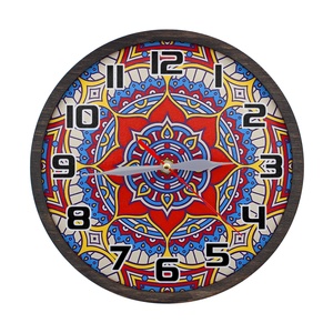 Ceas decorativ - Mandala, Accesorii locuință, Accesorii pentru decorat casa, Decorațiuni de pereți, decorațiuni suspendate, Ceasuri de perete, Prelucrarea lemnului, ARTYNOS