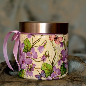 Borcan de depozitare Violete - casă & stil de viață - accesorii pentru echipamente de bucătărie - instrumente de depozitare pentru bucătărie - cutie ceai, cutie cafea - Artynos.ro