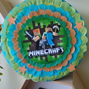 Piñata pinata Minecraft , Jucării și echipamente pentru copii, Jocuri de mișcare, Arta de hârtie, Produse fabricate din materiale reciclate, ARTYNOS