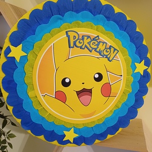 Piñata pinata Pokemon Pichachu , Jucării și echipamente pentru copii, Jocuri de mișcare, Arta de hârtie, Produse fabricate din materiale reciclate, ARTYNOS