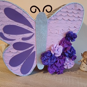 Piñata pinata piniata Butterfly Fluturas, Jucării și echipamente pentru copii, Jocuri de mișcare, Arta de hârtie, Produse fabricate din materiale reciclate, ARTYNOS