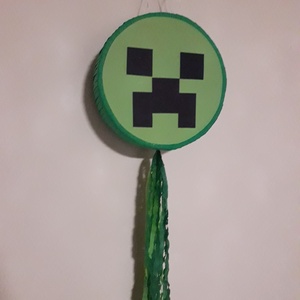 Piñata pinata piniata Minecraft Creeper , Jucării și echipamente pentru copii, Jocuri de mișcare, Arta de hârtie, Produse fabricate din materiale reciclate, ARTYNOS