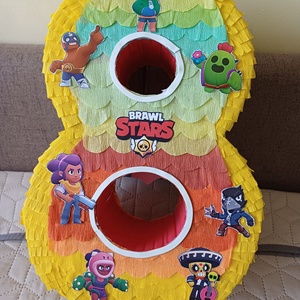 Piñata pinata piniata Brawl Stars cifra 8 - jucării și echipamente pentru copii - jocuri de mișcare - Artynos.ro