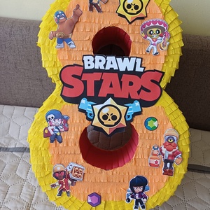 Piñata pinata piniata Brawl Stars cifra 8 - jucării și echipamente pentru copii - jocuri de mișcare - Artynos.ro