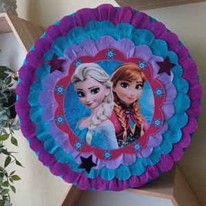 Piñata pinata piniata Ana și Elsa Frozen , Jucării și echipamente pentru copii, Jocuri de mișcare, Arta de hârtie, Produse fabricate din materiale reciclate, ARTYNOS