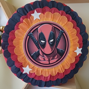 Piñata pinata piniata Deadpool, Jucării și echipamente pentru copii, Jocuri de mișcare, Arta de hârtie, Produse fabricate din materiale reciclate, ARTYNOS