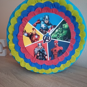 Piñata pinata piniata Super eroi Avengers , Jucării și echipamente pentru copii, Jocuri de mișcare, Arta de hârtie, Produse fabricate din materiale reciclate, ARTYNOS