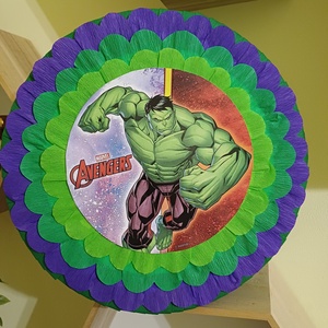 Piñata pinata piniata Hulk, Jucării și echipamente pentru copii, Jocuri de mișcare, Arta de hârtie, Produse fabricate din materiale reciclate, ARTYNOS