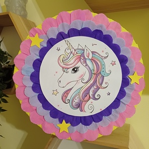 Piñata pinata piniata Unicorn, Jucării și echipamente pentru copii, Jocuri de mișcare, Arta de hârtie, Produse fabricate din materiale reciclate, ARTYNOS