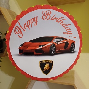 Piñata pinata piniata Lamborghini, Jucării și echipamente pentru copii, Jocuri de mișcare, Arta de hârtie, Produse fabricate din materiale reciclate, ARTYNOS