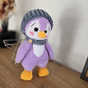 Pinguin croșetat  - casă & stil de viață - echipament pentru camera copiilor - cutii depozitare jucării - Artynos.ro