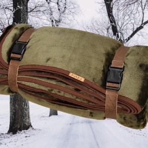 Vânător de pescuit Un singur strat Flanel Fleece pătură cu Carrier, Accesorii locuință, Textile de casă, Pătură pentru adulți, în carouri, , ARTYNOS